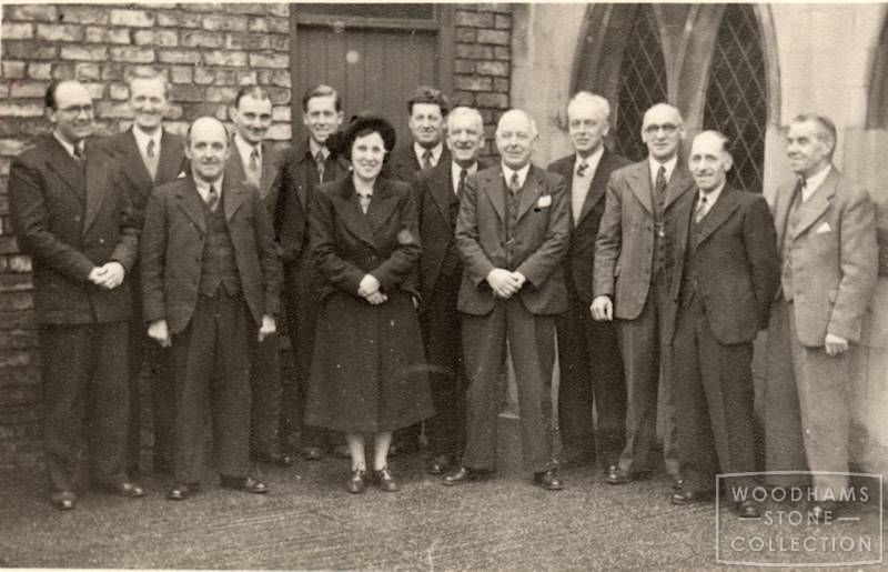  Trinity Male Voice Choir - 1940s.L to R: Jim Thorpe, Walter Dobson, NJ Anderson, Claude Kirby, Lilian Anderson, ? Smith, Gordon Smith, Fred Spink, Jack Jefferson, Sid Dennis, ? Redpath, Carrie Anderson, ? Hawes WS ref: MALWS.2017.603 